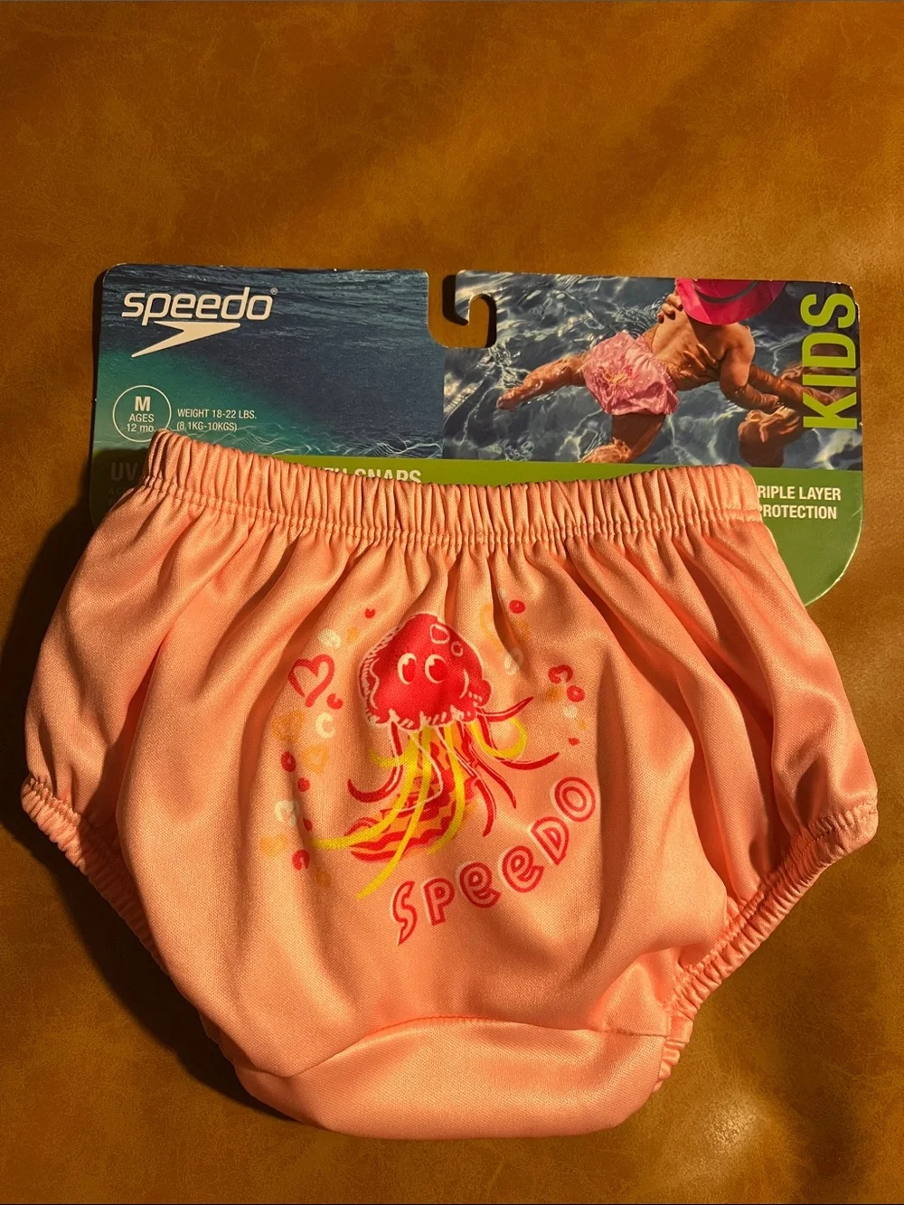 Brand new with tags pink reusable swim diaper